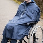 Regnponcho för rullstolsanvändare