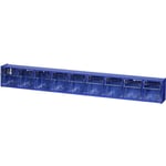 Allit 464450 Casier à tiroirs basculants VarioPlus ProFlip 9 (l x H x P) 600 x 77 x 65 mm bleu, transparent 1 pc(s)