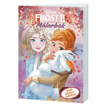 Målarbok Frost 2 med stickers – Anna och Elsa vill rita & måla med dig! 24 sidor