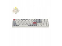 Keychron Q6 Max Qmk/Via Wireless Custom Mechanical Keyboard Fully Assembled Knob (Side-Printed Keycaps) / Shell White / Gateron Jupiter Banana
