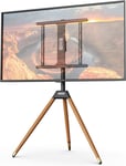 Tripod TV Stand w/ Easel Design 32-60 Inch Load 35KG | Height Adjustable, Black