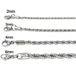 Cordell Länk Halsband i Stål - Färgfast för Livet 4mm tjock,55cm lång
