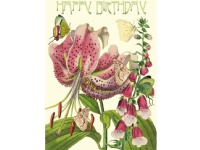 Madame Treacle B6 glitter carnet med kuvert Birthday Lily