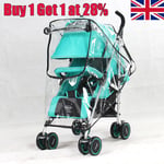 Baby Buggy Rain Cover Universal Pushchair Stroller Pram Buggy Clear Raincover UK