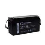 Q-Batteries 12LC-150 / 12V - 160Ah deep cycle AGM batteri (Forbrugsbatteri)