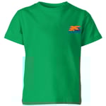 Back To The Future 35 Hill Valley Front Kids' T-Shirt - Green - 3-4 Years