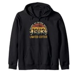 81 Year Old Gifts Vintage 1943 Limited Edition 81st Birthday Zip Hoodie