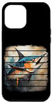 Coque pour iPhone 14 Pro Max espadon marlin art abstrait poisson de mer profonde, pêche pêcheur