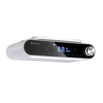 Bluetooth Kitchen Radio Stereo Speaker Hands-free Function FM LED 10 W White
