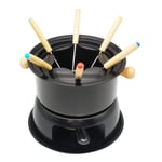 bulrusely Stainless Steel Electric Fondue, With Turntable In Gift Box, For Cheese, Meat, Chocolate, Broth, Cheese Hot Pot Melting Pot Fondue Set