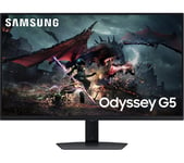 SAMSUNG Odyssey G5 LS32DG502EUXXU Quad HD 32" IPS LCD Gaming Monitor - Black, Black