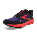 Brooks Men's Launch 9 Running Shoe, Black Deep Blue Red, 13 UK
