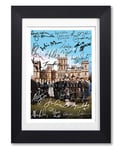 Downton Abbey Cast Signed Autograph A4 Poster Photo Picture TV Show Series Season Framed DVD Boxset Memorabilia Gift (BLACK FRAMED & MOUNTED)