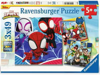 Ravensburger Marvel Spidey and His Amazing Friends Pussel 3x49 Bitar