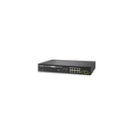 Planet IPv6 Managed 802.3at Commutateur Ethernet PoE Gigabit 8 ports + 2 ports SFP (150 W)