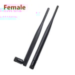 Antenne WiFi femelle 2.4GHz 5GHz 5.8GHz 6dBi,routeur WiFi,carte réseau sans fil,adaptateur USB,caméra IP de sécurité,moniteur vidéo,5 pièces - Type female