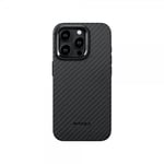 Pitaka iPhone 15 Pro Skal MagEZ Case Pro 4 Black/Grey Twill