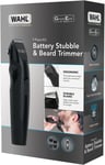 Wahl GroomEase Battery Stubble & Beard Trimmer 9 Pieces Kit