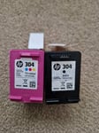 UNBOXED HP 304 GENUINE Black  & Colour  Ink Cartridges - FREE UK DELIVERY!