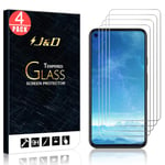 J&D Compatible for Google Pixel 5 Glass Screen Protector (4-Pack), Not Full Coverage, Tempered Glass HD Clear Ballistic Glass Screen Protector for Pixel 5 Glass Film (Not for Google Pixel 4a 5G)