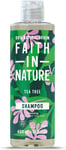 Faith In Nature Natural Tea Tree Shampoo, Cleansing, Vegan & Cruelty Free, No S