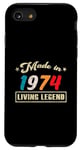 Coque pour iPhone SE (2020) / 7 / 8 Fabriqué En 1974 Original Vintage Birthday Limited Edition