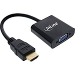 InLine® Convertisseur Câble HDMI vers VGA avec Audio