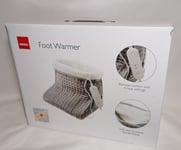 Sensio Spa Warm Cosy Foot Warmer Grey Electric Heating 4 Temperature Settings