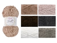 King Cole Truffle Dk 100g Ball - Fluffy Soft Teddy Knitting Wool / Yarn