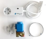 Waterguard Vannstopper adapter 1/2" m/strømkutt, 1 ventil, Normalt åpen - 5648184