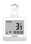 Youshiko Fridge & Freezer Thermometer with Easy to Read LCD Display, Max/Min Function (White)
