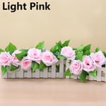 245cm 1pc Silk Roses Flowers Ivy Vine Camellia Light Pink