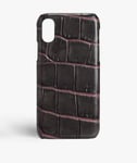 The Case Factory Skal iPhone Xr Croco Taupe/Pink