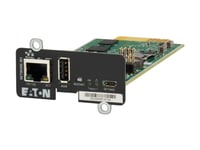Eaton Cybersecure Gigabit Network-M3 Card For Ups And Pdu - Adapter För Administration På Distans - Gigabit Ethernet X 1 - För P/N: 9Px1500grt-L, 9Px1500rt-L, 9Px2000rt-L, 9Px2200grt-L, 9Px3000grt-L, 9Px3000rt-L