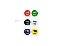 Light Solutions Nfc Tag - Ntag213 - Coloured Stickers - 6 Pcs