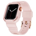 Apple Watch Series 7/6/SE/5/4/3/2/1 - 41/40/38mm - Gummi cover & rem - Pink