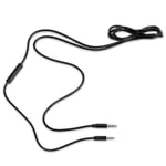 1,5 m Kabel för Sennheiser Momentum 2.0 med Volymkontroll och Mikrofon - Inline-kabel - Svart
