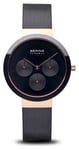 Bering 35036-166 Ceramic | Polished Rose Gold | Mesh Strap Watch