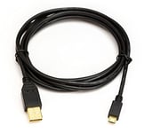 SvediTec Câble USB pour appareil photo numérique Nikon D5600 avec câble de données, plaqué or, 2 m