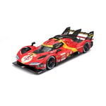 Bburago - 1/18 Ferrari Racing - 499P LMH 2023#50 - Rouge - NOUVEAUTÉ 2024 : Réplique métallique - intérieur détaillé - Portes et Capot ouvrants à l'échelle 1/18ème-Gagnante des 24h du Mans 2023