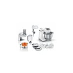 Bosch - Robot Kitchen machine Serie 2 de cuisine - 700W - 4 vitesses + turbo - Bol mélangeur inox 3,8 l - Blender 1,25 l - Blan