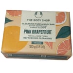 Body Shop Cleansing Face Bar 100 g Pink Grapefruit Refresh Soap Lather All Skin