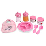 Melissa & Doug Time to Eat! 8 Piece Doll Feeding Set | Toy Dolls | Baby Doll | Doll Accessories| 3+ | Gift for Boy or Girl