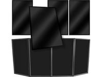 Stand4me Stand4me Dj Parawan Lycra Material Svart Överdrag Set Om 4 St.