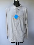 Columbia Men's Triple Canyon Solid Long Omni-Wick LS Beige Shirt Size 2XLT BNWT