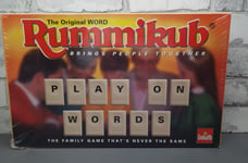Vintage Rummikub Tile Word Game Play On Words Goliath Board 1995, sealed, unused