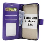 Crazy Horse Wallet Samsung Galaxy S24 5G (SM-S921B/DS) (Lila)