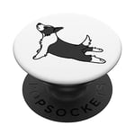 Yoga Border Collie Dog PopSockets PopGrip: Swappable Grip for Phones & Tablets