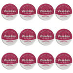 12 x VASELINE LIP THERAPY PETROLEUM JELLY ROSY LIPS TIN 20g