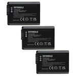 EXTENSILO 3x Batterie compatible avec Sony Alpha NEX-3N, NEX-3NL, NEX-3K, NEX-3KS, NEX-3NLB appareil photo, reflex numérique (1050mAh, 7,4V, Li-ion)
